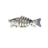 Cebo Artificial de Plástico 10CM 15G Plástico Biónico Señuelo Duro Simulación de Pez Multi-sección Pez Cebo Artificial Señuelo para Pesca de Agua Dulce Señuelo de Siete Secciones