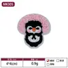 Etiqueta de Tecido Cabeça de Urso Fofa Mais Vendida Transfronteiriça Patch para Acessórios de Roupa Feitos à Mão DIY Patch Bordado Cartoon Patch com Furo