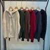 Jaqueta plissada com capuz estilo Miyake, nova para primavera e outono, de alta qualidade, cor pura, com zíper, moletom versátil e moderno, cardigã de manga longa