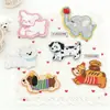 Parche de Bordado Adhesivo de Doble Cara Pegatina de Tela Perro Dachshund Lindo Pegatina de Tela Bordada DIY Bolsa Pegatina de Parche para Cachorro