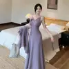 Comercio Exterior para Mujer Vestido de Tirantes de Punto Floral Suave y Relajado Conjunto de Dos Piezas de Moda