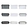 Estilo Minimalista sin Estampar Gasa Transparente Estuche para Lápices Estilo Japonés Simple ins Gran Capacidad Bolsa de Papelería para Exámenes Estudiante para Hombres y Mujeres