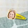 Wayne Wang Mercancía de Celebridad Acrílico Pinza para el Cabello Pasador Accesorio para el Cabello Artículo de Apoyo para Conciertos con Fotos