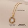 [Ice Cute] Collar con Colgante de Amor de Concha de Imitación Lleno de Diamantes Estrella Geométrico Acero Inoxidable Cadena Clavícula Joyería N1557