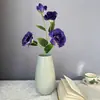Flor Artificial Lisianthus Branco Conjunto de Casamento Decoração Suave para Casa Material para Fotografia Buquê Transfronteiriço Flor Artificial