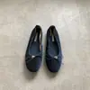Sapatos Femininos Loafers Planos Estilo Francês com Solado Macio 2026 Nova Coleção Primavera Sapatos de Ballet com Laço Sapatos de Vovó