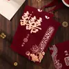 Nuevas Invitaciones Estilo Chino 2025 con Estampado en Caliente, Invitaciones de Boda, Invitaciones de Boda, Invitaciones de Compromiso de Lujo Personalizadas Estilo Chino