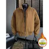 Chaqueta de aviador de algodón acolchado para invierno con cuello alto, talla grande, abrigo grueso, chaqueta de algodón acolchado para pareja, moderna, engrosada y cálida