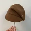 Estilo Coreano Personalidade Enrugada Temperamento Boina Feminina Outono Inicial Simples Versátil Boné Bico de Pato Férias Proteção Solar Boné de Equitação Tendência
