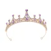 Acessório de Cabeça Coroa Amazon Transfronteiriço Faixa de Cabeça de Aniversário Coroa de Rainha Strass Barroco Europeu e Americano Coroa de Cabelo de Noiva Vestido