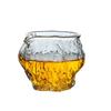 Taza de cristal martillado para oficina, taza de cristal de borosilicato engrosada, taza de nogal para té, mariscos, dispensador de té, taza para té perfumado, taza para hombre