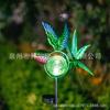 Lâmpada de aterramento solar para moinho de vento, tipo colibri, para pátio externo, lâmpada de aterramento solar para moinho de vento, tipo colibri, para pátio externo