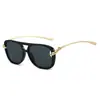 Gafas de Sol Estilo Nuevo 2025 Cuerda Personalizada Estilo Piloto para Mujer Moda Ins Europea y Americana Elegantes Gafas para Disparo Callejero y Pasarela