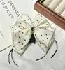 Pinza para el pelo con lazo de lunares estilo francés para mujer, pinza para coleta, nuevo modelo 2026, pinza de tiburón de lujo ligero de alta gama, accesorio para el pelo