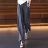 Fornecimento Exclusivo Transfronteiriço de Calças Longas Largas e Oversized para Mulheres, Cintura Alta, Caimento Fluido, Soltas, Emagrecimento, Calças e Saias Casuais Femininas, Fabricante