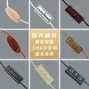 Colgante de grano para ropa personalizado pegamento gota dos en uno LOGO bronceado colgante de grano placa colgante cuerda letras personalizadas doble enchufe colgante de grano