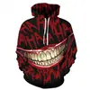 Payaso de Halloween Transfronterizo Impresión Digital 3D Disfraz de Pareja Sudadera Casual Holgada Moda Otoño e Invierno Marca Pulóver
