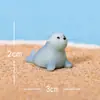 Adornos de Micro Paisajismo Focas Marinas Artificiales, Focas, Animales Pequeños, Resina Creativa para Montar en Coche, Manualidad DIY, Accesorios Decorativos
