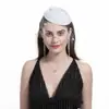 Novia Coreana Stewardess Sombrero de Copa Pasador Accesorios para el Cabello Lazo de Perla Sombrero de Regalo para Dama Velos Europeos y Americanos Amazon