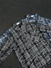Camisa Rave Tie-Dye Cuadros Destrucción Hip-Hop Americano Camisa para Hombres y Mujeres Abrigo Holgado Primavera y Otoño Marca de Moda Nuevo Llegada