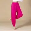 Pantalones de Baile Pantalones de Yoga Bolsillo Pantalones de Bloomers Pierna Ancha Cintura Alta Pantalones de Danza Moderna Sueltos Adulto Casual Pantalones para el Hogar