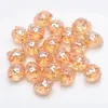 13 * 16MM furo horizontal morango cor mágica vidro cristal galvanizado contas acessórios para joias DIY brincos colar pulseira acessórios
