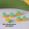 Accesorios de Joyería de Fruta Simulada Estéreo Mini Fresa Limón Plátano Llavero Colgante DIY Pegamento Crema Belleza