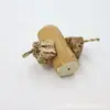 Brinquedo para papagaio carambola palha de milho bucha brinquedo para pássaro bico para rasgar e moer acessórios para gaiola de pássaro