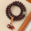 Direto da fábrica Jinse vermelho estilo nacional pulseira de bodhi design de 108 contas masculino e feminino cordão de placa texto play atacado