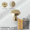 Lujo Nórdico Ligero Mango de Cobre Puro Moderno Minimalista Manija de Puerta de Armario Manija de Cajón Completamente de Cobre Dorado de un Solo Agujero