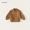 Frete Grátis Huzhou Zhili Roupa Infantil Jaqueta para Meninos Primavera e Outono Nova Estilosa e Legal Roupa Externa Infantil Crianças Maiores Jaqueta com Zíper