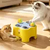 Juguete Eléctrico de Gato Tipo Topo Educativo Palo de Broma Giratorio con Plumas Autoentretenimiento para Gatos Artefacto de Gasto de Energía Recargable Captura