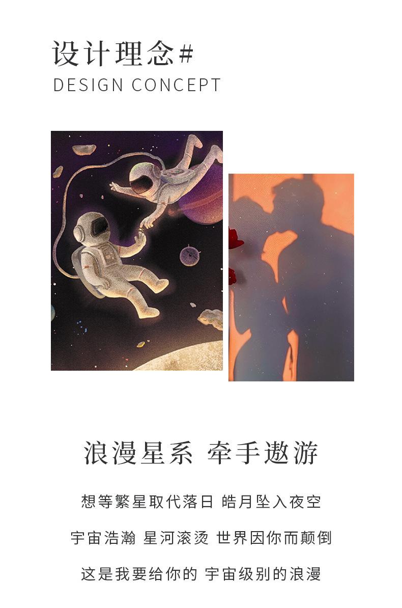 智贝详情图_3相吸宇航员情侣项链男女一对小众百搭ins锁骨链