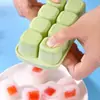 Molde para Cubitos de Hielo para Uso Doméstico, Fondo Suave de Silicona, Caja para Hacer Hielo en el Refrigerador, Gadget de Almacenamiento, Caja Congeladora, Mini Bandeja para Hielo de Bolas de Hielo