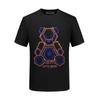 Nueva Camiseta de Manga Corta para Hombre Verano 2026 con Diseño de Oso con Strass a Máquina, Corte Holgado, Camiseta de Marca de Moda para Hombre