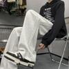 Marca Moderna Estilo Americano Retro High Street Solto Macacão Reto Outono Masculino e Feminino Vibe Estilo Perna Larga Casual Moda Calças Modernas