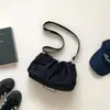 Diseño Nicho Coreano Elegante Bolso de Hombro Fruncido Estilo Hada para Mujer Verano Nueva Moda Bolso Cruzado Simple Tipo Dumpling