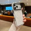 Funda Magnética Transparente de Dos Tonos Tres en Uno para Teléfono Móvil Adecuada para Iphone1716Promax Cubierta Protectora de Carcasa Dura Anticaídas