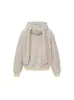 Sudadera con Capucha y Orejas de Conejo a Rayas para Mujer 2025 Otoño Nuevo Diseño Retro Americano Perezoso Chaqueta Casual