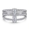Anillo Oval de Zircón Plata Esterlina para Mujer Nicho de Alta Gama Europeo y Americano Transfronterizo Anillo de Plata 925 Anillo de Zircón