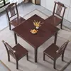 Mesa Quadrada de Madeira Maciça Quadrada Quarto de Aluguel para Casa Mesa de Chá Apartamento Pequeno Mesa de Jantar Quadrada Mesa para Lazer Mahjong Xadrez