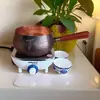 Olla Gruesa de Cobre Justo Olla de Cobre Puro Hecha a Mano Tetera de Cobre del Noroeste Estufa de Té Tetera de Gansu Calentador de Agua Eléctrico