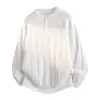 Novo Suéter de Malha Masculino com Gola Henley de Manga Longa Outono/Inverno, Estilo Old Money, Textura Listrada Business, Atacado de Fábrica Transfronteiriço