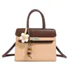 Bolsa Quadrada Pequena Casual da Moda para Mulheres 2026 Nova Coleção de Primavera Bolsa de Mão Casual Simples Elegante Bolsa Quadrada Pequena de Ombro Transversal