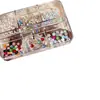 Nuevos Diamantes de Imitación Planos para Uñas, Caja de 6 Compartimentos Macaron Cuadrado Dulce Estrella de Cinco Puntas Diamantes de Imitación Coloridos, Decoraciones de Uñas Francesas Estilo Ins