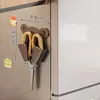 Estante de Almacenamiento para Tijeras Refrigerador de Cocina Pared Exterior Montado Magnético Cubierta Protectora Salón de Belleza Estante de Almacenamiento para Herramientas de Peluquería