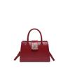 2024 Nova Bolsa Transversal Pequena Quadrada Estilo Coreano Casual Simples com Texto Tendência Lacquer Fashionável para Ombro Sob o Braço para Mulheres