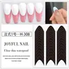 Manicure Adesivos Auxiliares Laterais Franceses Linha do Sorriso Crescente Adesivos para Unha Francesa Cola para Esmalte em Formato V Adesivos para Unha em estoque