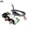 Placa Adaptadora de Entrada/Saída de Áudio para Amplificador de Áudio Jack para Fone de Ouvido 3.5 Jack RCA para Placa de Saída de Fio com Terminal de 3 Pinos