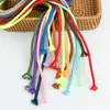 Cuerda Gruesa Trenzada Resistente al Desgaste de 5 mm para Ceñir la Cintura, Cuerda Redonda, Cinturón de Poliéster, Cuerda para Manualidades de Ropa, Correa para Teléfono Móvil, Colorida